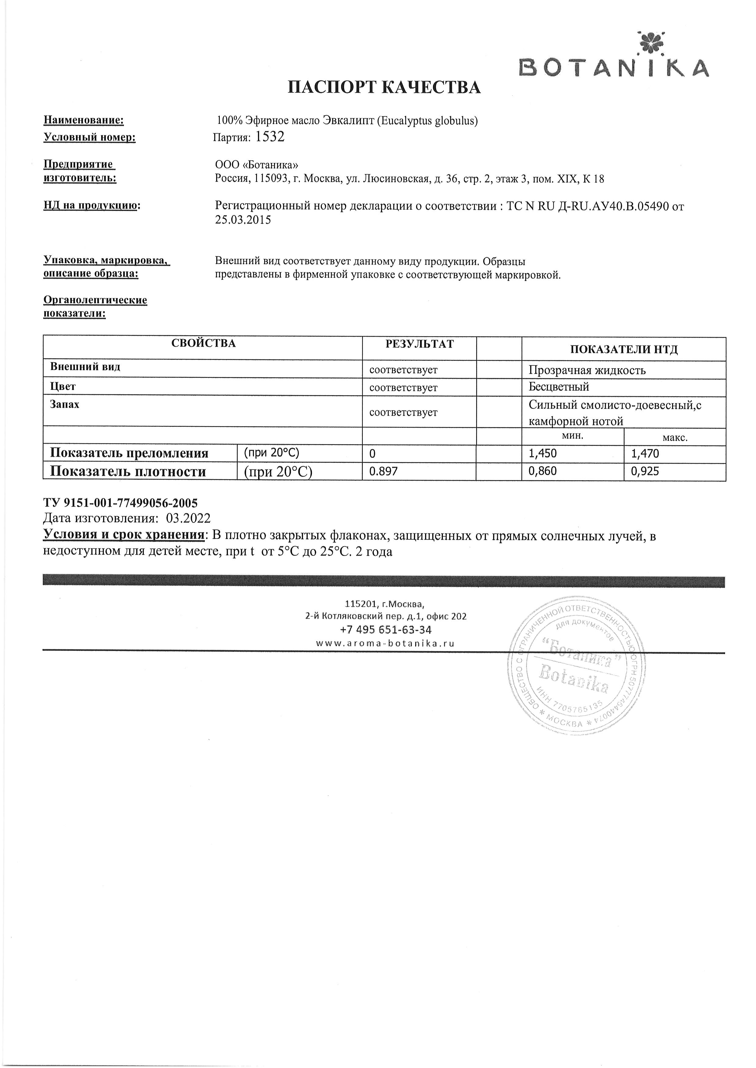 Паспорт №032022